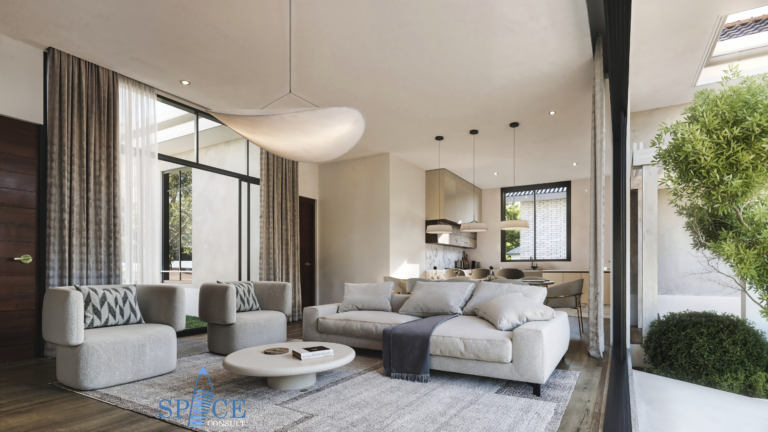 LIVINGROOM TO KITCHEN PERSPECTIVE